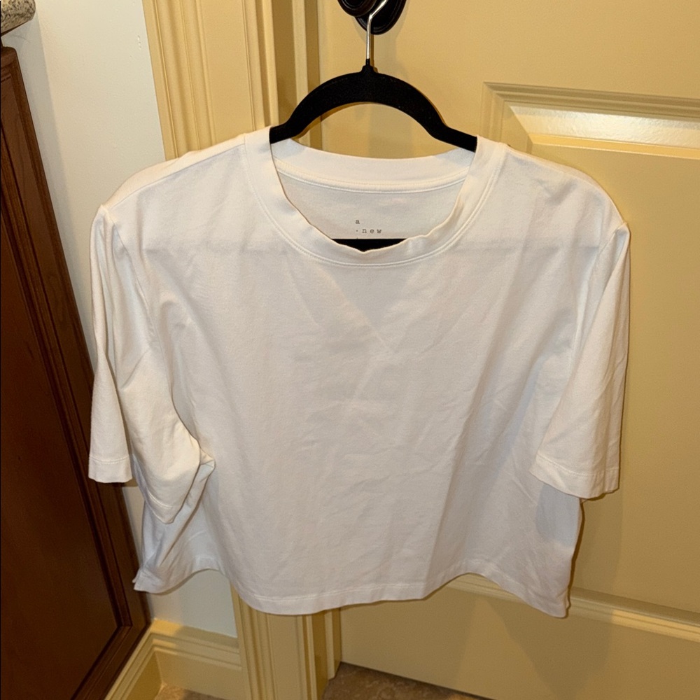 a new day White Short Sleeve Tee